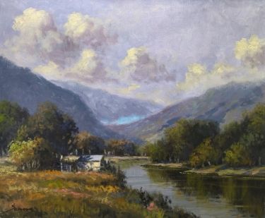 Landscape with the river