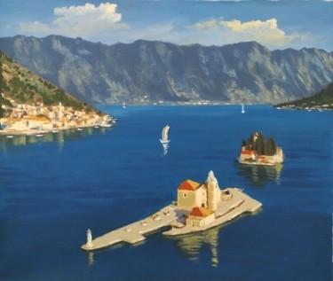 Perast with islands by Borko Šainović