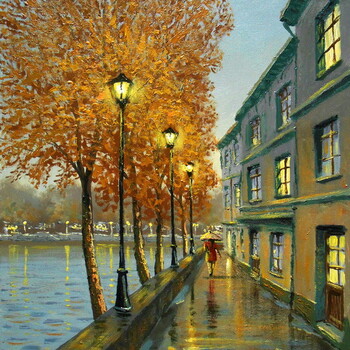 Rainy evening II by Borko Šainović
