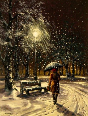 Winter evening by Borko Šainović