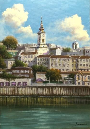 Belgrade from the Sava IV by Borko Šainović