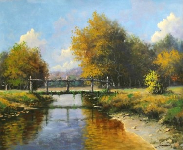 Wooden bridge by Borko Šainović