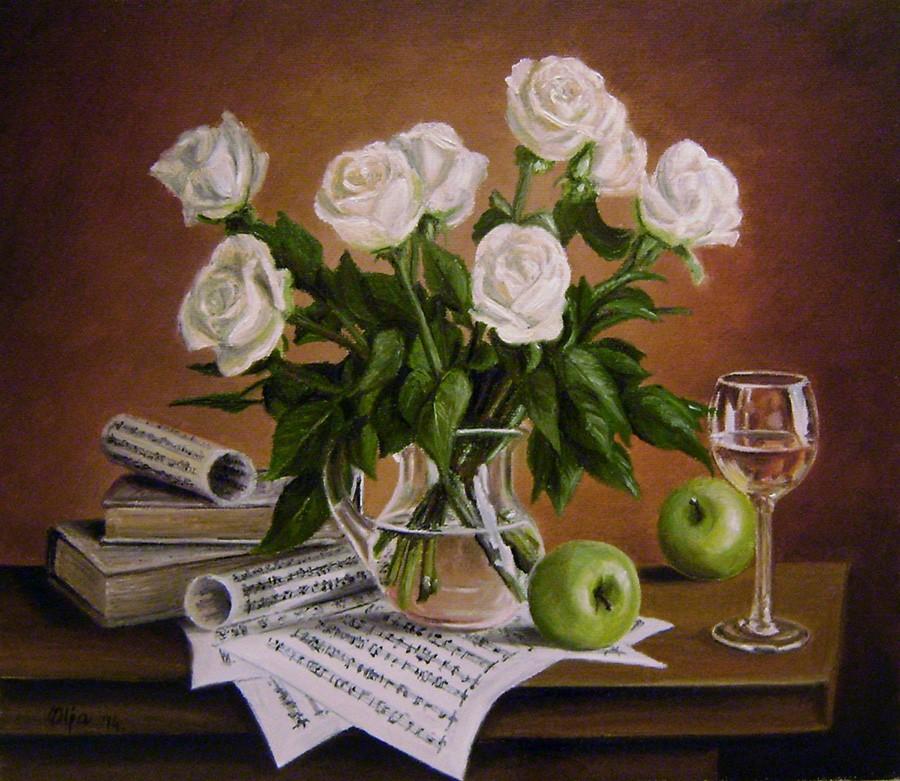Roses and apples