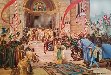 Coronation of Emperor Dusan by Samardzija Olivera Olja