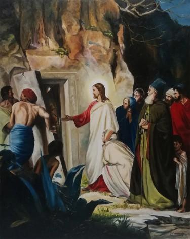 Raising of Lazarus by Samardzija Olivera Olja