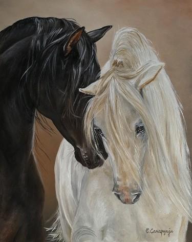 Horses 2 by Samardzija Olivera Olja