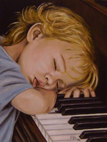 Sleepy musician by Samardzija Olivera Olja