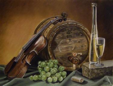 Violin and Wine by Samardzija Olivera Olja