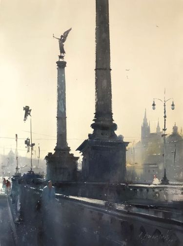 Cechuv bridge Prague,  by Djukaric Dusan