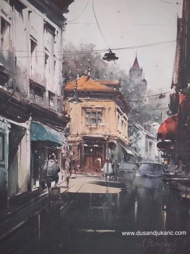 The charm of Zemun street,  by Djukaric Dusan