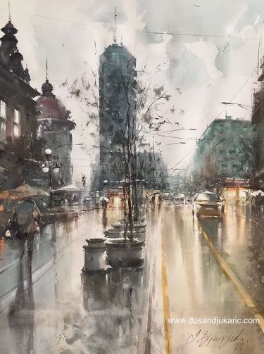 One rainy day in Belgrade