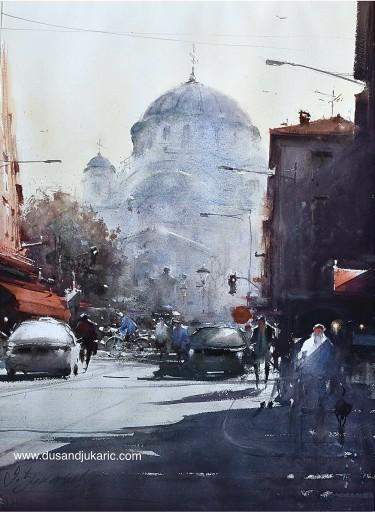 View of the Hram by Djukaric Dusan