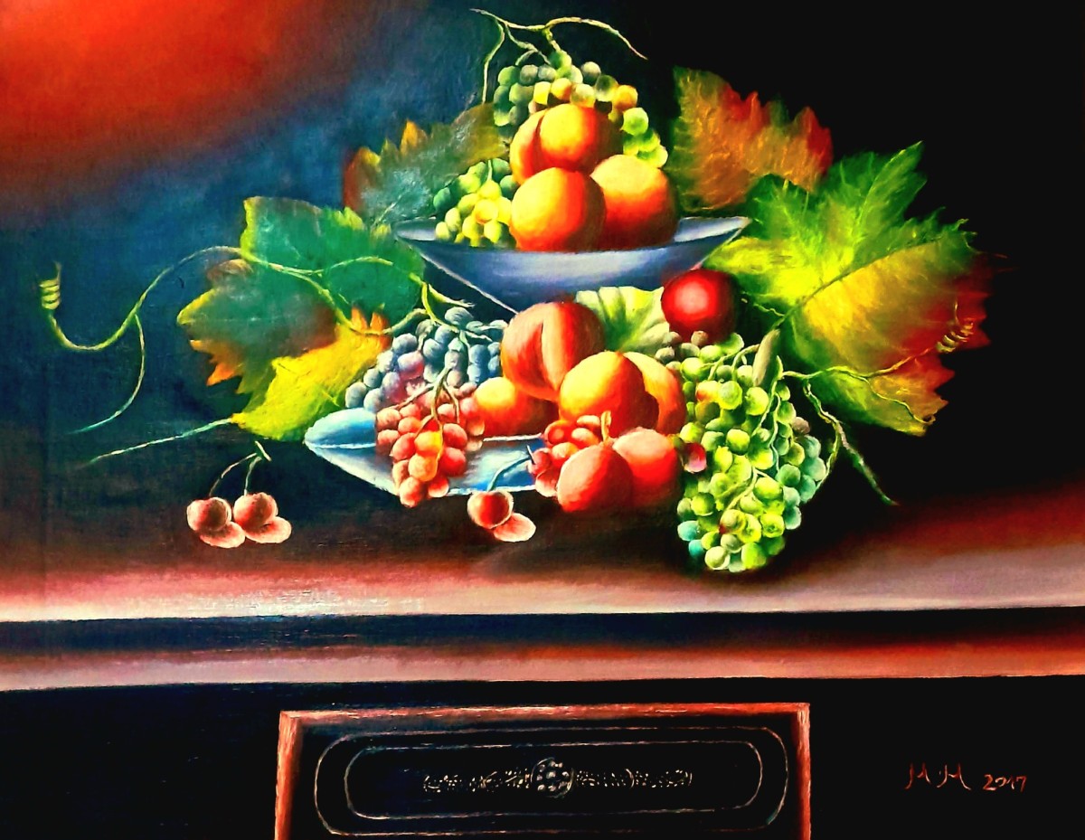 The two bowl for fruit