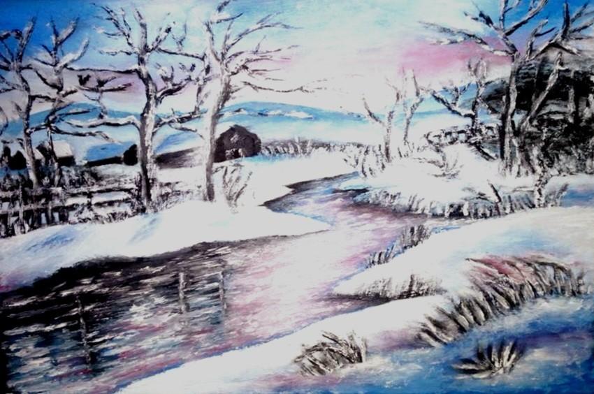 River in snow