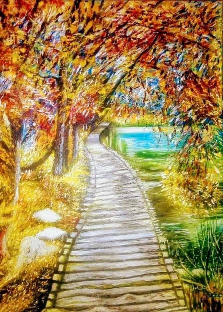 Walking trails thoought river