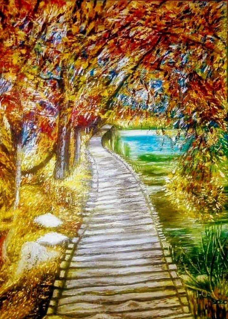 Walking trails thoought river
