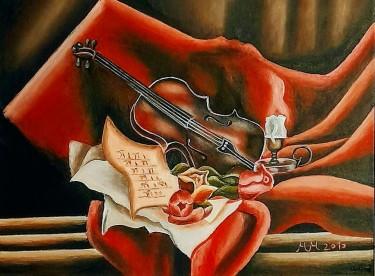 Violin and older paper by Marija Mitrovic