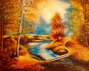 River in autumn by Marija Mitrovic