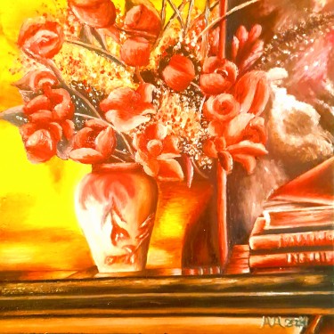 Rose in vaze by Marija Mitrovic