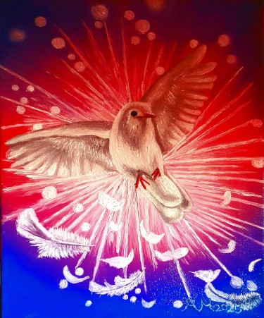 White the pigeon by Marija Mitrovic