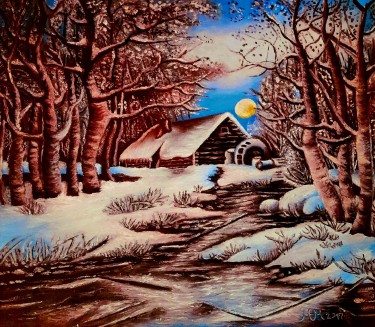 Old freezing water  mill by Marija Mitrovic