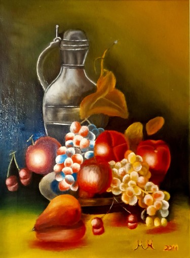 Grapes and apples by Marija Mitrovic