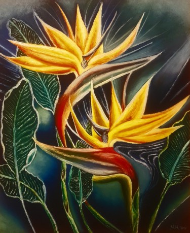 Tropical flowers by Marija Mitrovic
