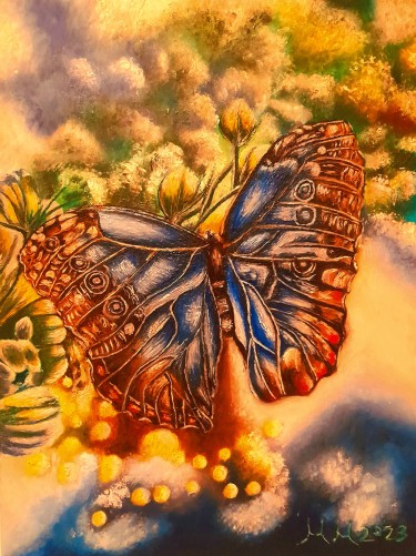 Blue butterfly by Marija Mitrovic
