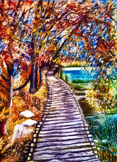 Walking trails thoought river by Marija Mitrovic