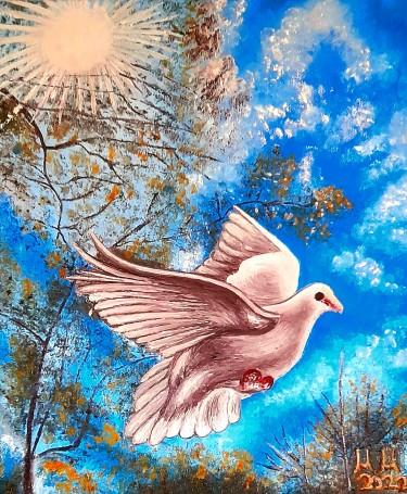 White pigeon by Marija Mitrovic