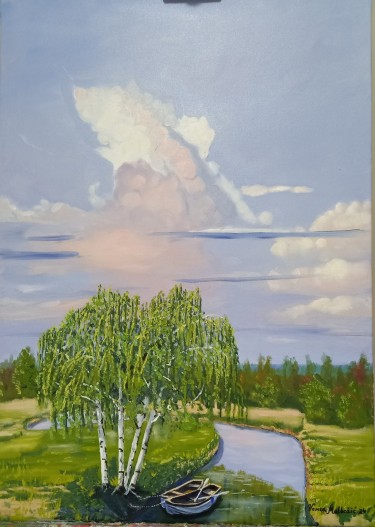A river through the plain by Malbašić Verica