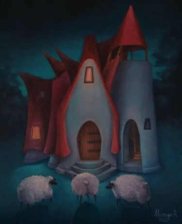 Clay house in the valley of fairies,  by Miladic Svetlana