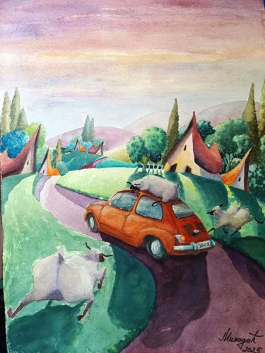 Arrival in the village by Miladic Svetlana