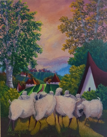 On the other hill grass is green by Miladic Svetlana