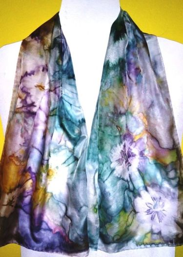 Scarf - Hand painted silk,  by Balašević Radmila Seka
