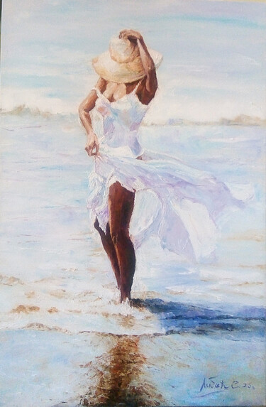 On the seashore by Libic Stana