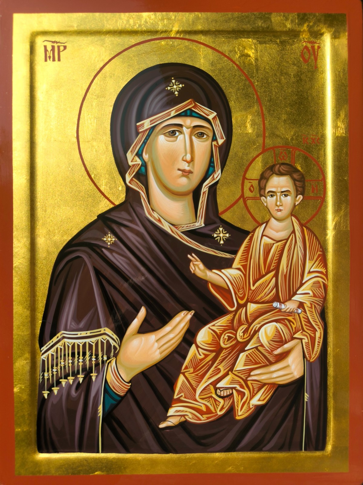 Orhodox icon Presveta Bogorodica dimensions 40x50 cm