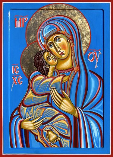 Ikona Bogorodica sa Hristom 50x70 cm by ORTHODOX ICONS- artist Miloš Timotijević