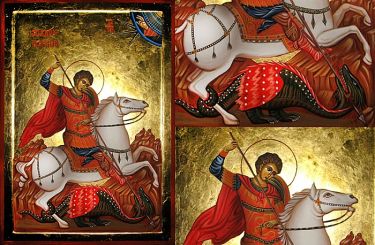 Ikona Sveti Djordje 50x70 cm by ORTHODOX ICONS- artist Miloš Timotijević