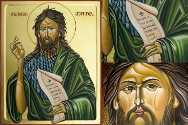 Ikona Sveti Jovan Krstitelj 30x40 cm by ORTHODOX ICONS- artist Miloš Timotijević