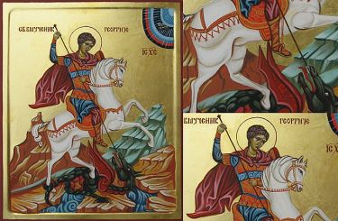 Ikona Sveti Djordje 40x50 cm by ORTHODOX ICONS- artist Miloš Timotijević
