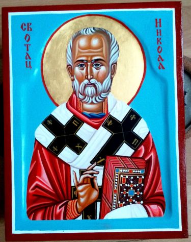 Sveti Nikola- ikona 20x25 cm by ORTHODOX ICONS- artist Miloš Timotijević