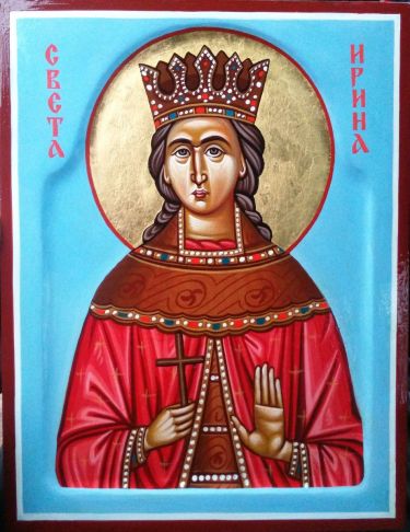 Ikona Sveta Velikomucenica Irina 25x20cm by ORTHODOX ICONS- artist Miloš Timotijević