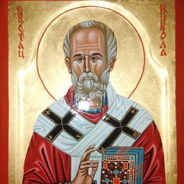 Ikona- Sveti Nikola 20x25 cm by ORTHODOX ICONS- artist Miloš Timotijević