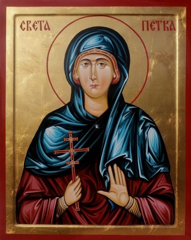 Orthodox icon Sveta Petka dimensions 40X50 cm by ORTHODOX ICONS- artist Miloš Timotijević