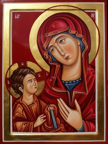 Orthodox icon Presveta Bogorodica dimensions 30x40 cm by ORTHODOX ICONS- artist Miloš Timotijević