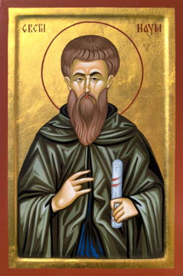 Orhodox icon Sveti Naum Orhridski dimensions 20x30 cm by ORTHODOX ICONS- artist Miloš Timotijević