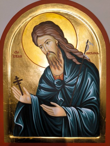 Orthodox icon Sveti Jovan Krstitelj dimensions 30x40 cm by ORTHODOX ICONS- artist Miloš Timotijević