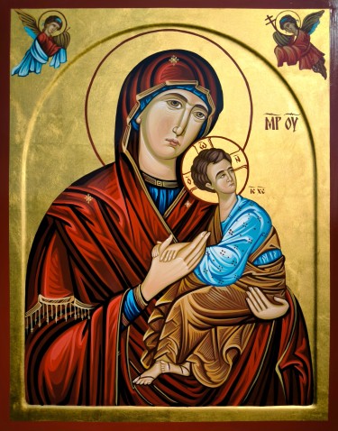 Presveta Bogorodica 40x50 cm by ORTHODOX ICONS- artist Miloš Timotijević