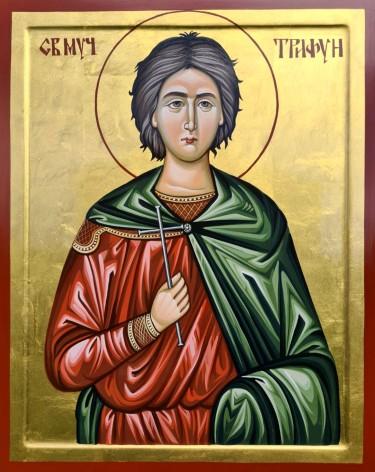 Orthodox icon Sveti Trifun dimensions 40x50 cm by ORTHODOX ICONS- artist Miloš Timotijević
